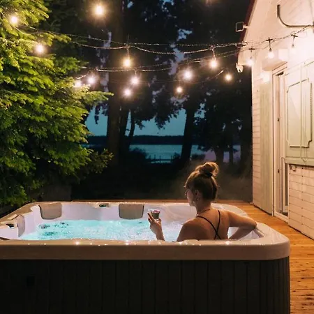 Letnisko21 - Domek Z Jacuzzi Na Tarasie, Panoramiczny Widok Na Jezioro, 38 Krokow Do Pomostu * Nowecin